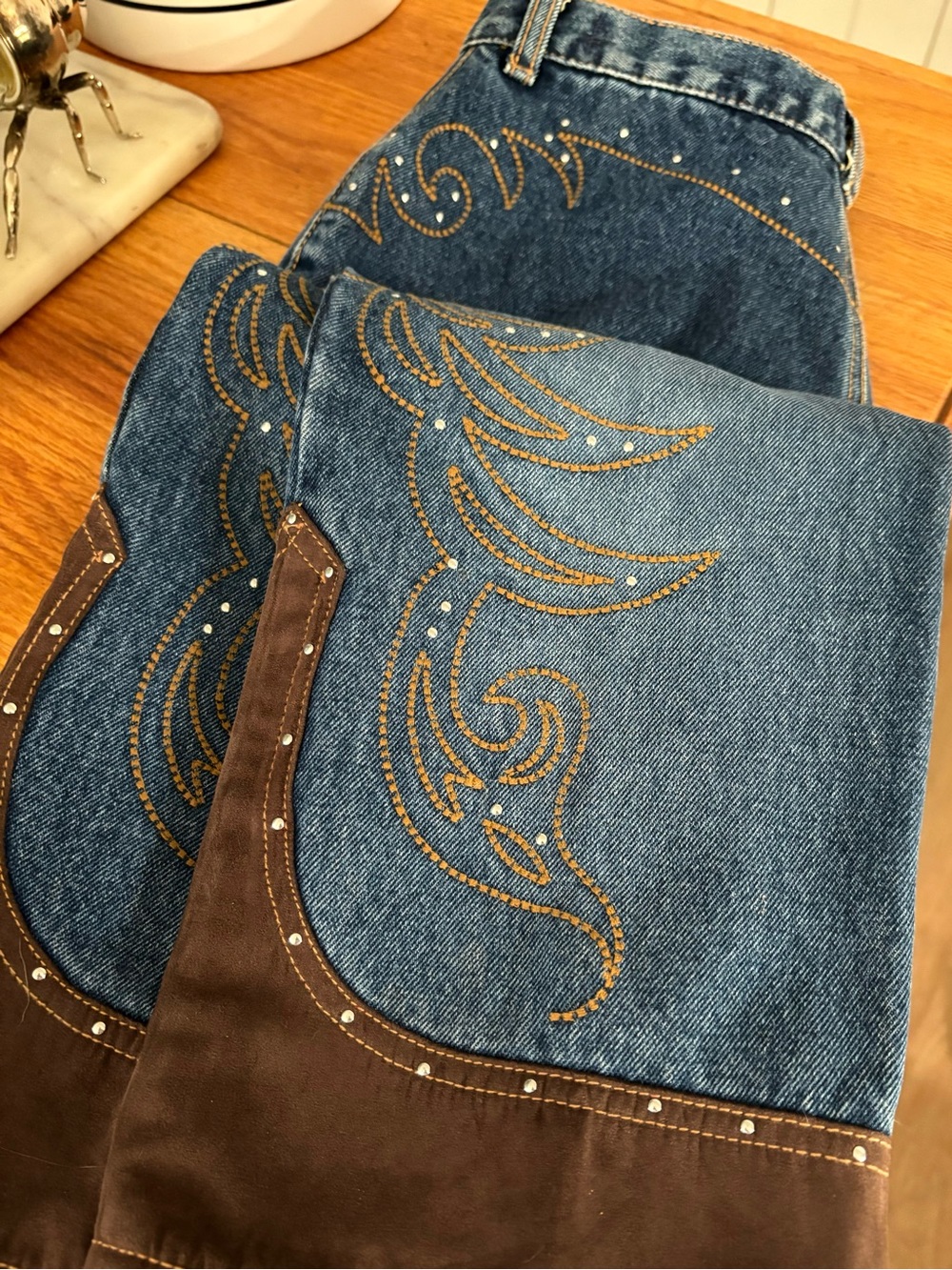 Vintage Lawman straight leg western jeans.